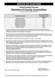 Notice of Election 2025