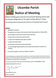 Annual Parish Meeting - Thursday, 22 May 2025