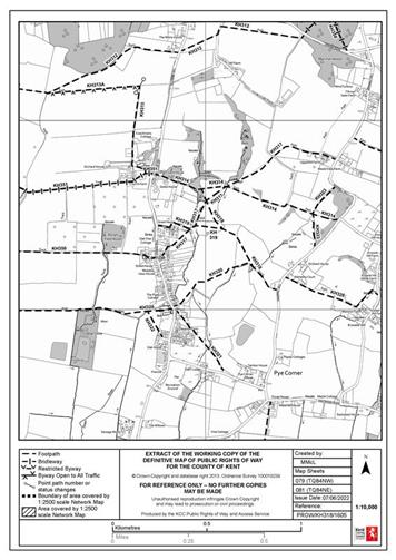  - Proposed diversion of public footpaths KH318 (part) and KH320 (part)