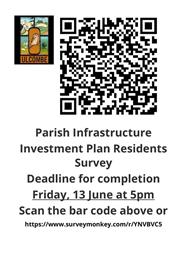 Parish Infrastructure Investment Plan Residents Survey - Deadline for Completion Friday, 13 June 2025